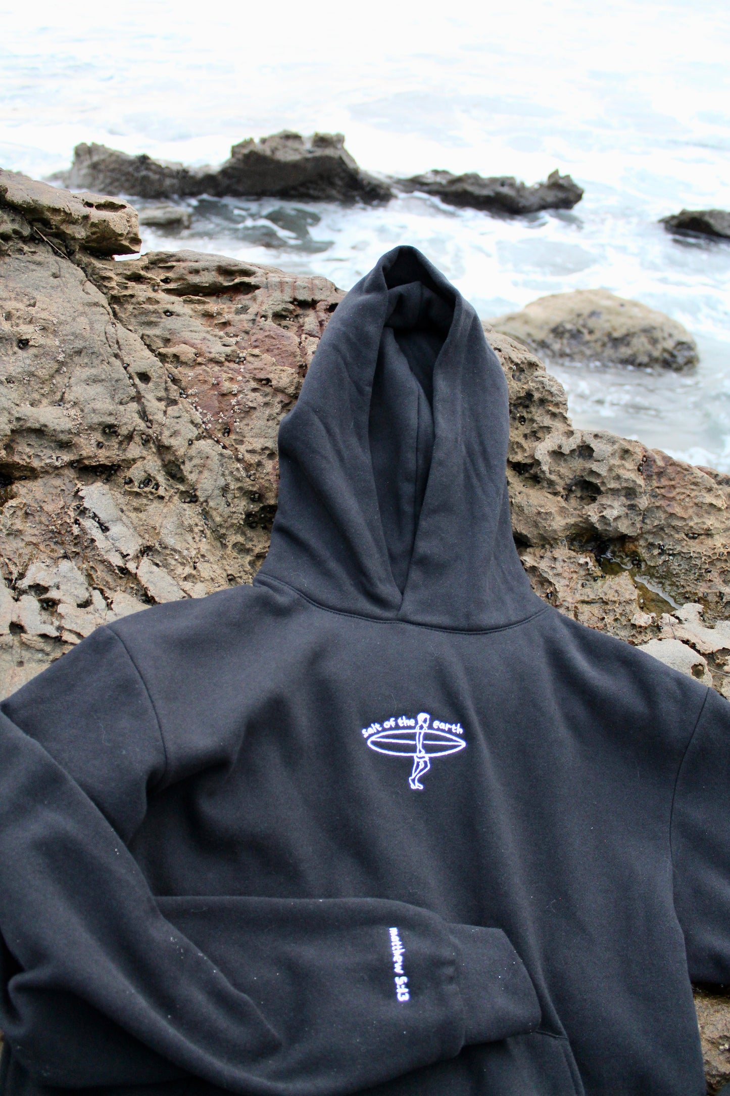 Embroidered Surfer Unisex Hoodie