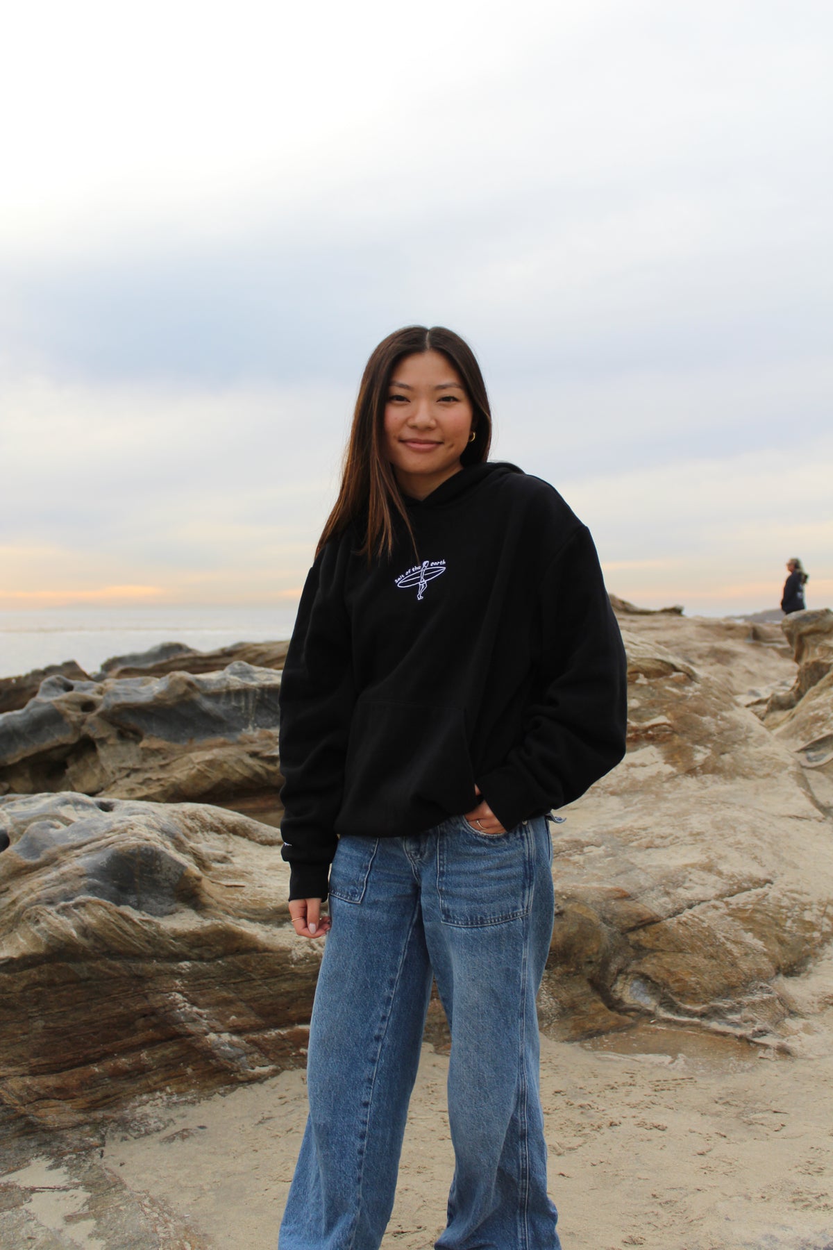 Embroidered Surfer Unisex Hoodie