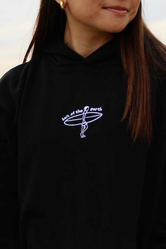 Embroidered Surfer Unisex Hoodie